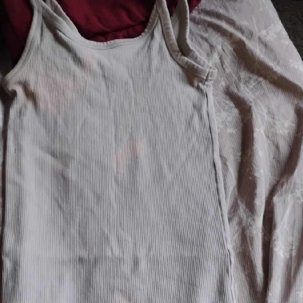 H&M Women's Ribbed Tank Top - Cream